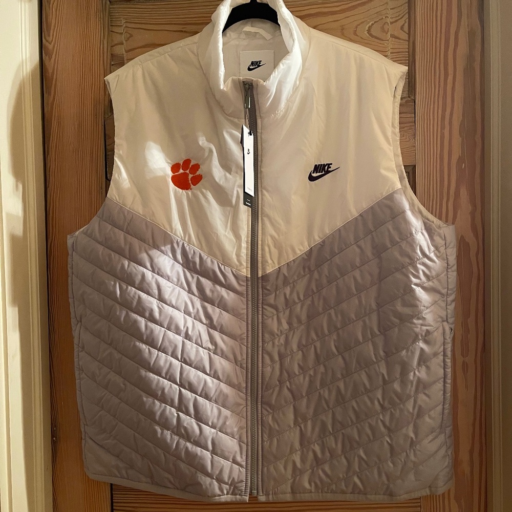Nike Clemson Therma-Fit Puffer Vest - Mens XL - Team Issue - NWT